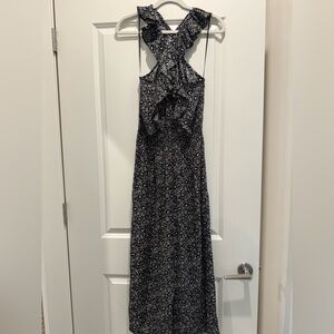 Veronica Beard Black and White Backless Dress